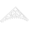 Ekena Millwork Pitch Genova Architectural Grade PVC Gable Pediment, 72"W x 24"H x 1"P (8/12) GPP072X024X100GEN - alternate 1